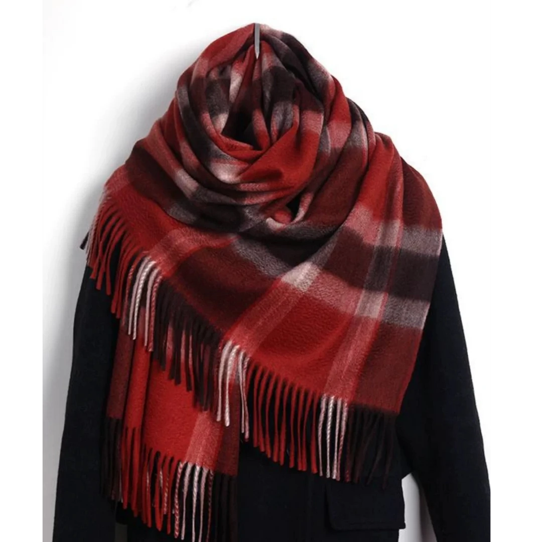 【绒蔚】内蒙古羊绒大披肩 美拉德60*200 经典围巾