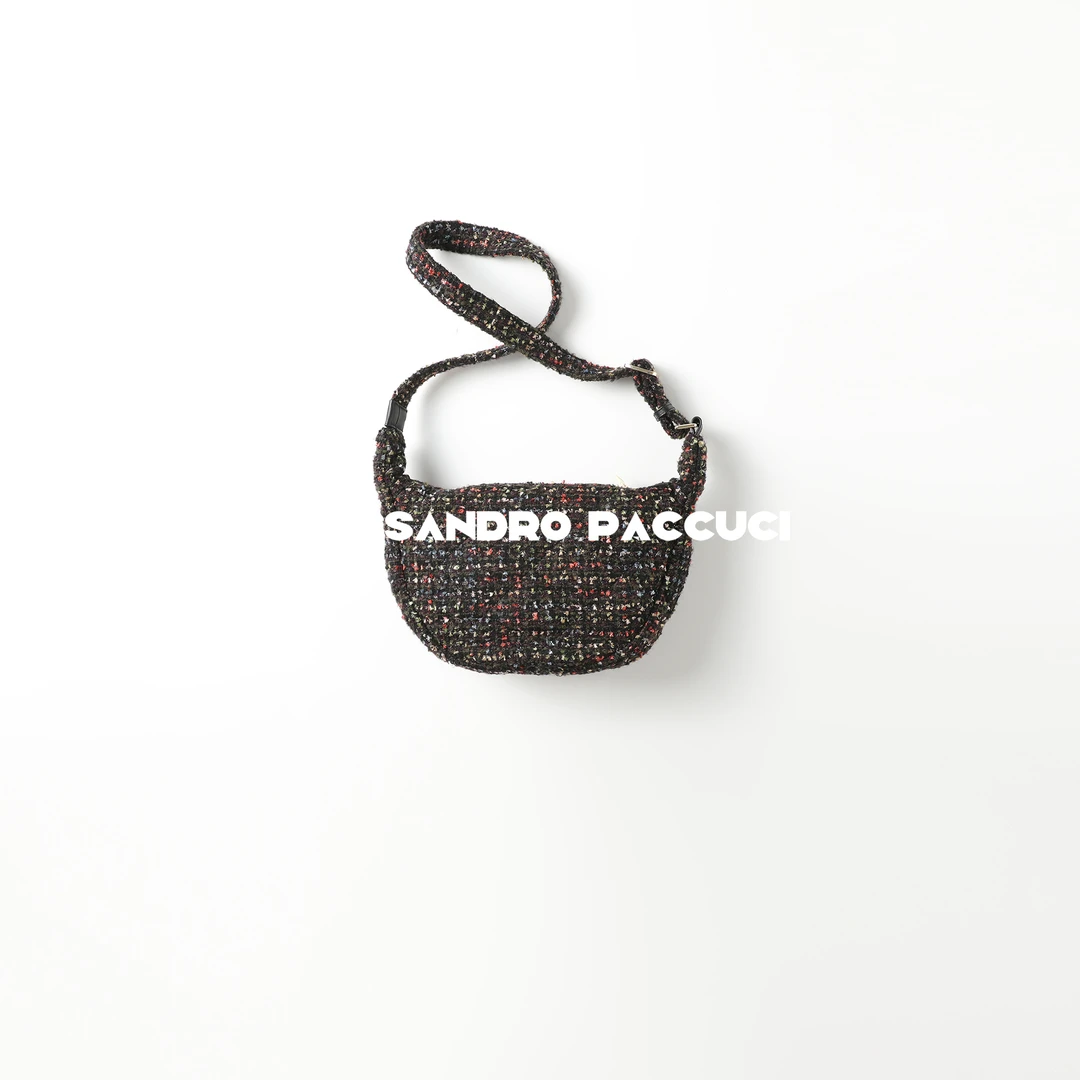 AP洛哥44178BD【泰晤士河畔】进口花呢编织小香风时尚百搭单肩包