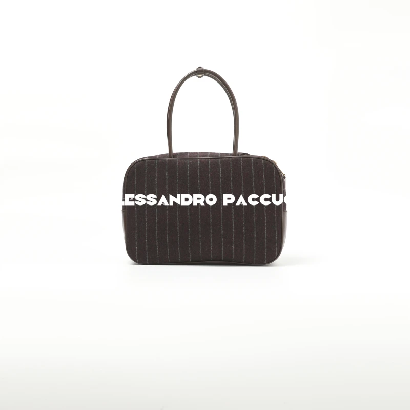 AP洛哥43154BT 头层牛皮+葡萄牙进口羊毛复古时尚方形手提包