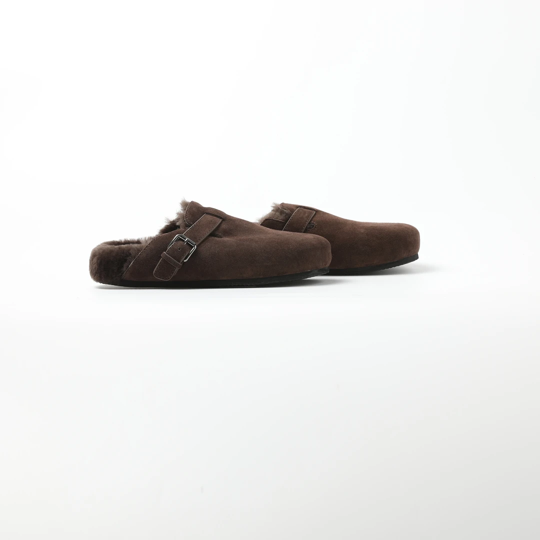 AP洛哥44089XT【步入慵懒】牛皮+羊毛保暖时尚百搭勃肯包头女士