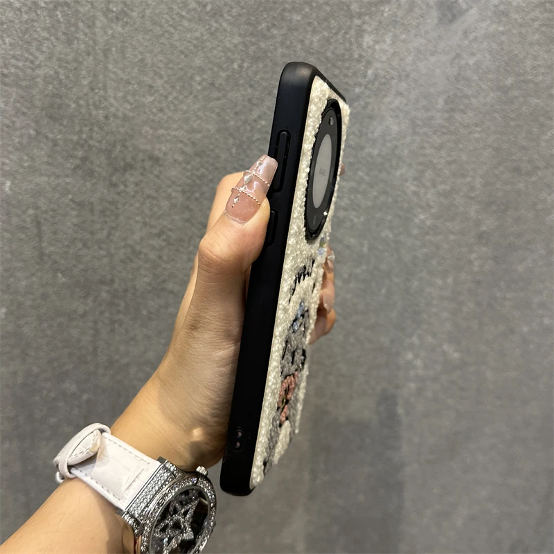 华为mate60pro手机壳秋冬可爱小考拉mate60pro+简约毛绒绒个性5g