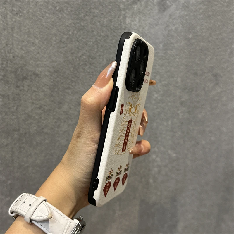 苹果15手机壳舞狮鸿运当头iphone15promax新款14潮牌13浮雕皮质