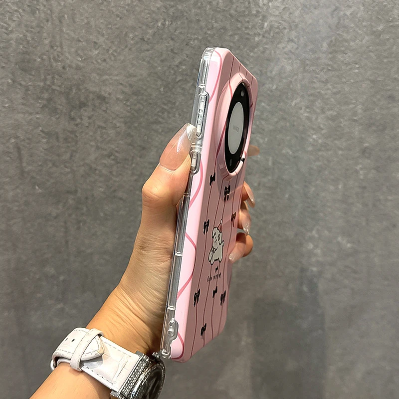 华为mate60pro壳可爱卡通小狗mate50/40/30大孔菲林二合一硬壳5g