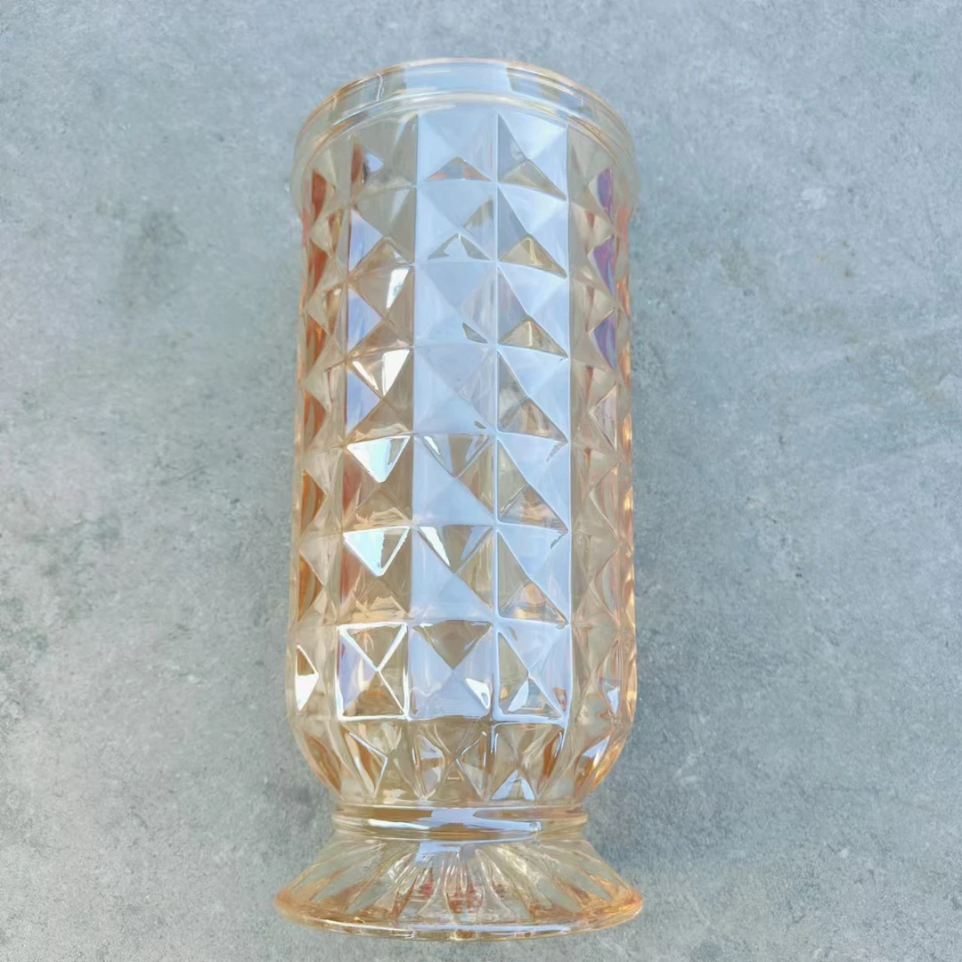 西藏包邮花瓶鲜花瓶玻璃花瓶插画瓶