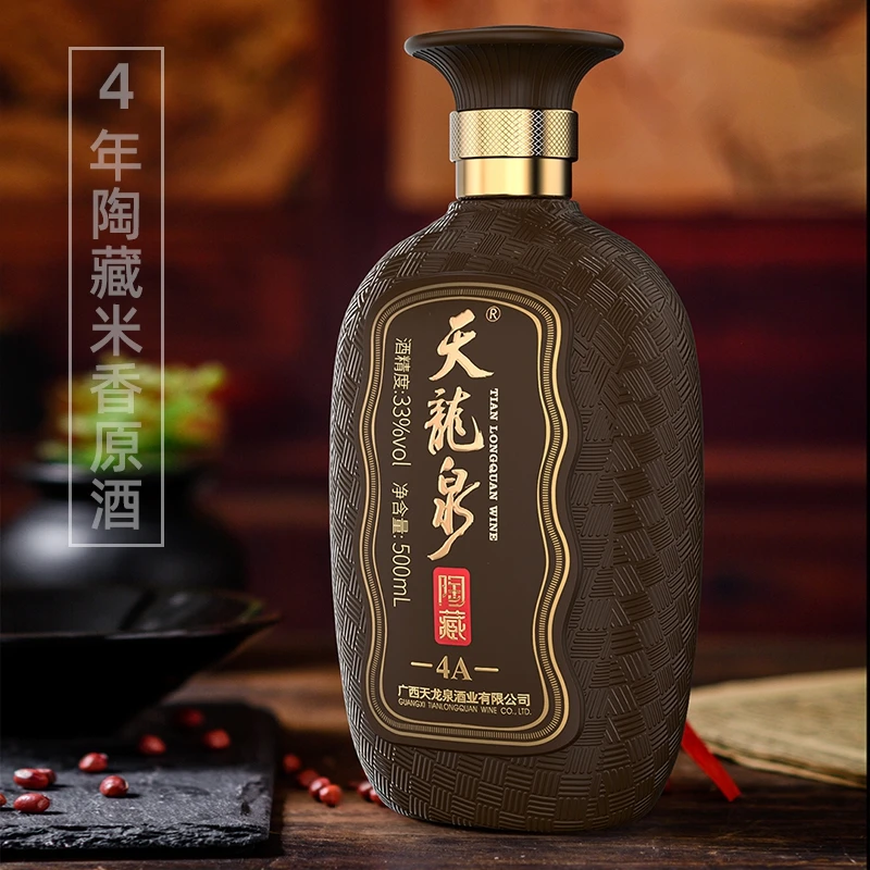tianlongquan/天龍泉33度陶藏4A系列500ml米香型白酒33度500ml