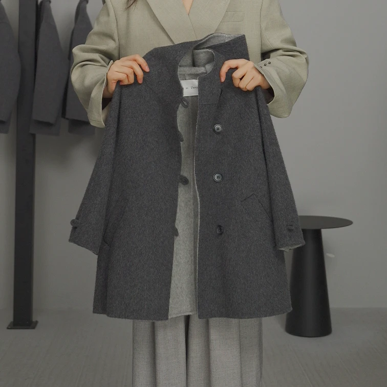 I'm Vena【现货】<呼伦>男童女童羊毛冬纯手工双面呢大衣36D7103