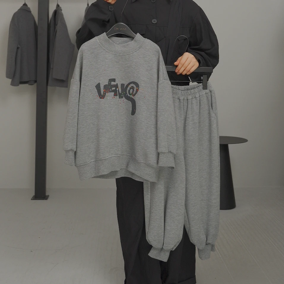 I'm Vena<段声>男童秋装卫衣套装长袖套头休闲两件套秋款39Z7676