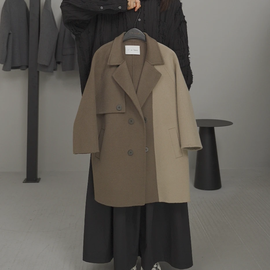 I'm Vena【现货】<闻时>男童女童中性双面呢羊毛大衣冬款39D7701