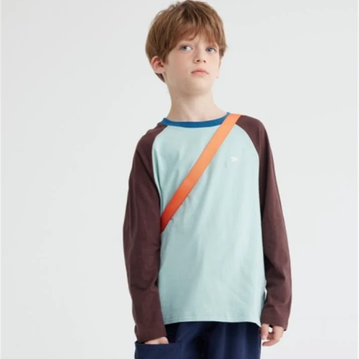 【穿搭神器】儿童拼色插肩袖T恤PQTX2405