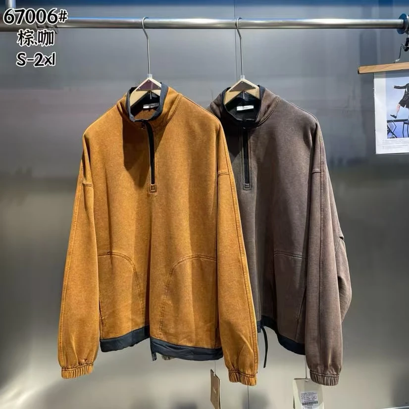 XD（）春秋男士时尚百搭立领拉链卫衣67006#