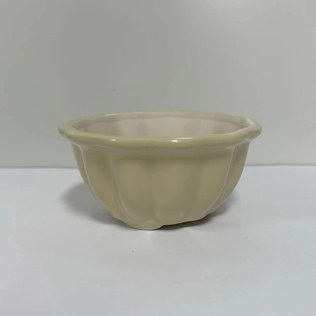 【三番盆栽园】日本静和富实用釉盆 种植小品微品盆景盆栽用盆