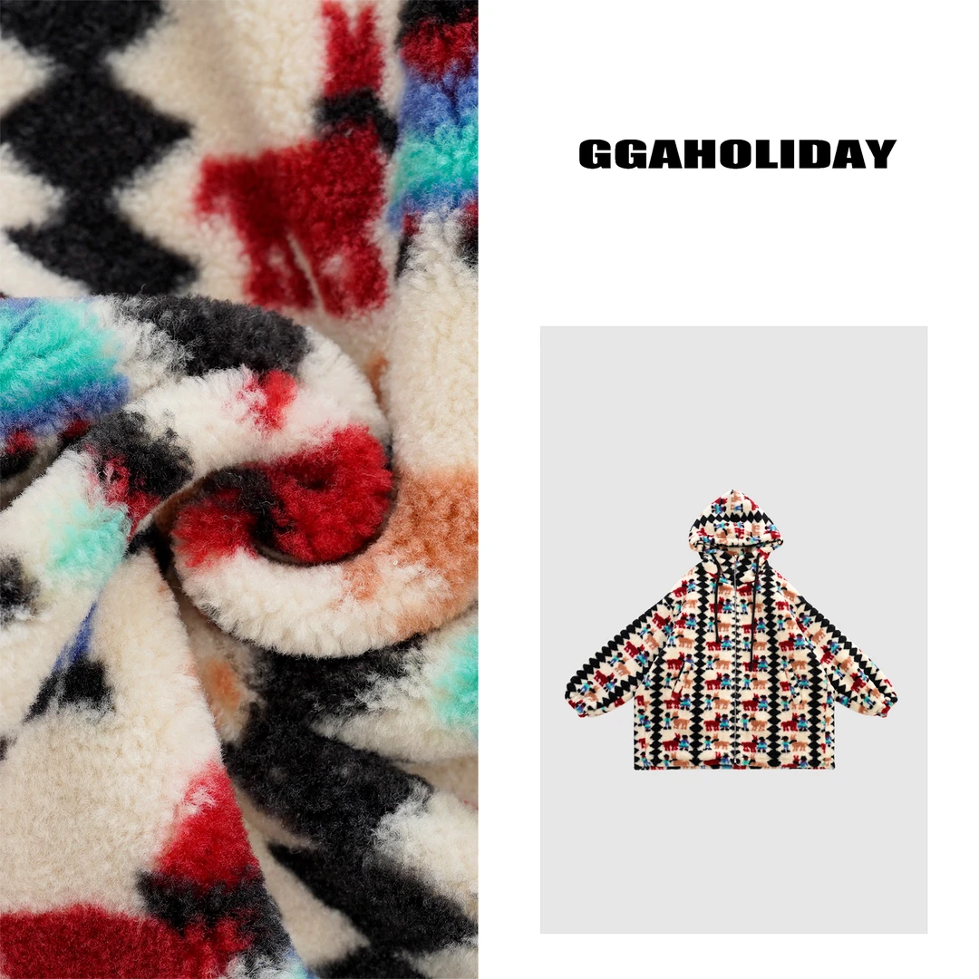 2024秋冬新款轻奢高级感美式街头潮流设计感百搭毛茸茸外套144146