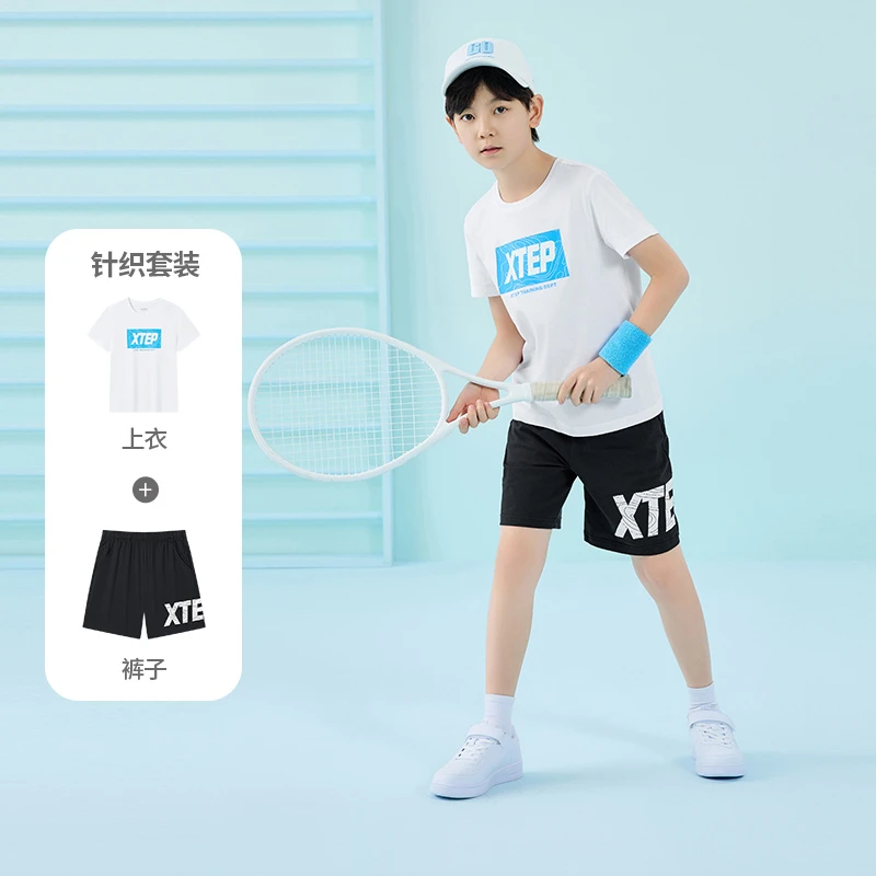 24年春夏季新款男女童爆款速干短袖儿童运动套装短袖儿童节短裤