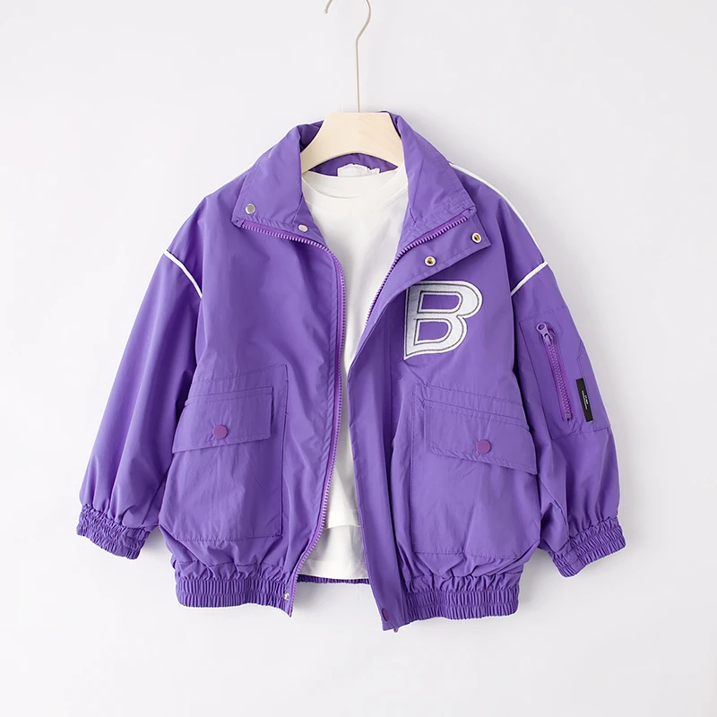 吴小越zb1327现货新品儿童春款绣花韩系飞机服外套夹克上衣洋气