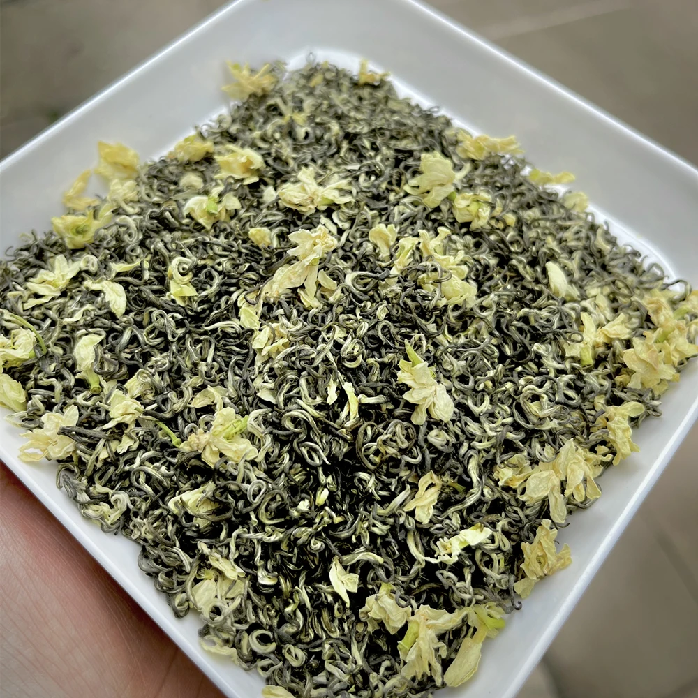 17号 全芽选芯飘雪茉莉花茶 四川雅安蒙顶山选芯飘雪茉莉花茶茶厂