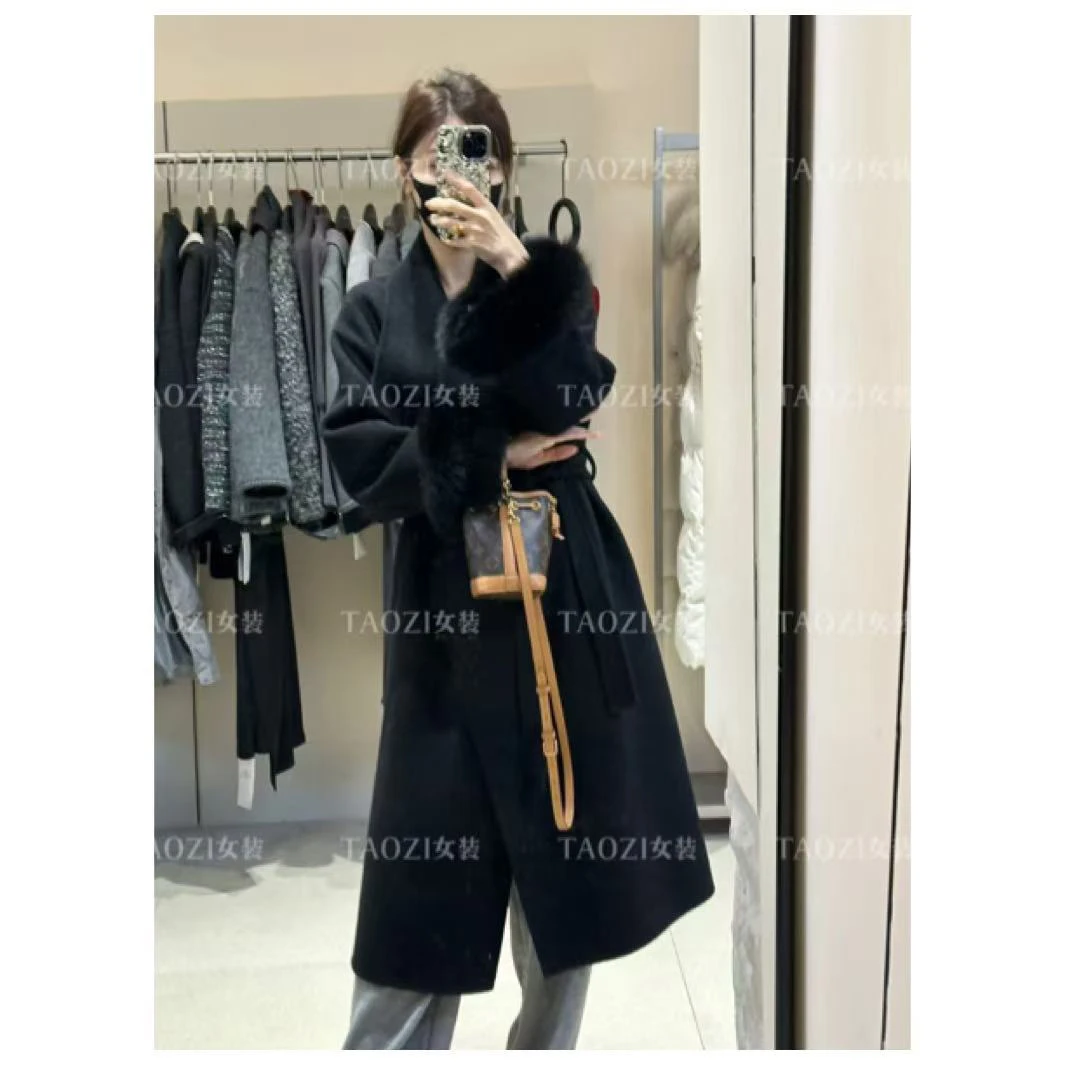 桃子自制 11755 【高贵】冬季新款双面羊毛大衣