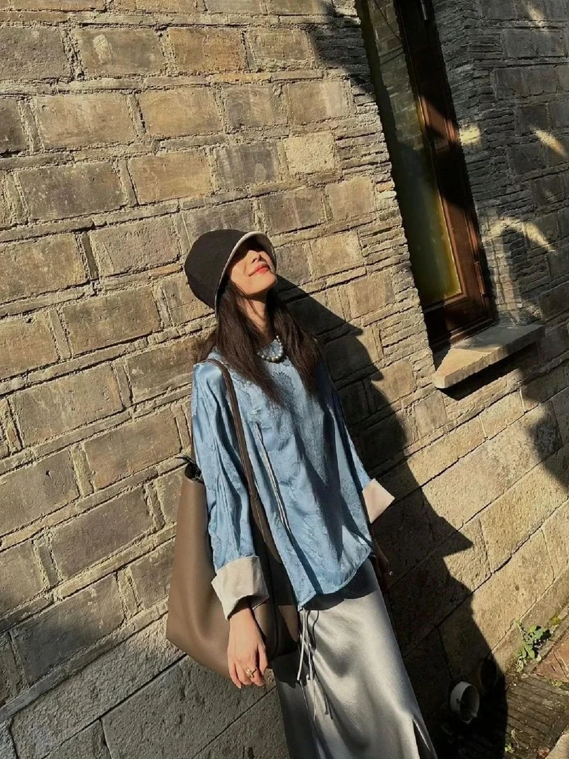 【现货秒发】【烟雨】 9017 新中式国风超好看气质的一款衬衣