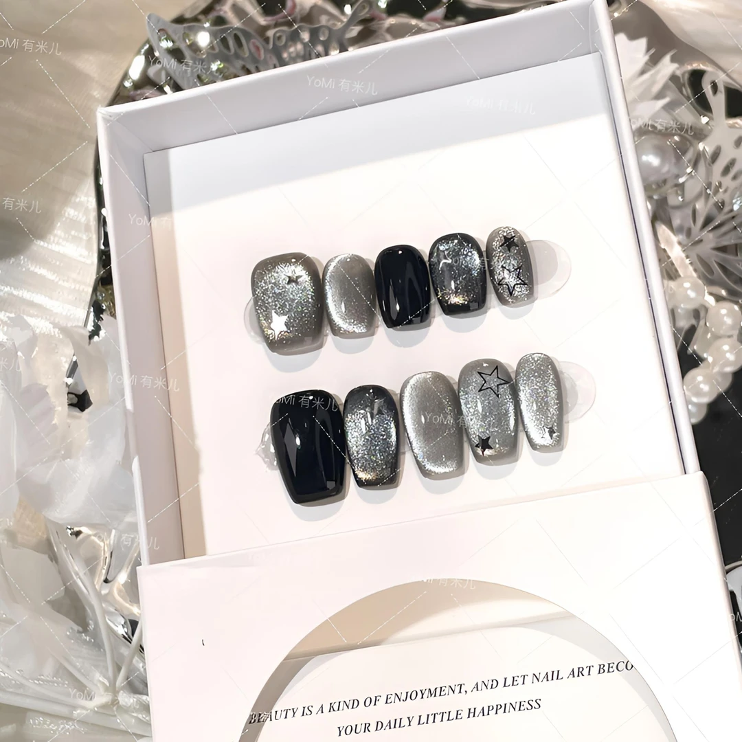 YoMi【星空顶】爆闪星闪追光猫眼小行星元素甜酷简约穿戴甲