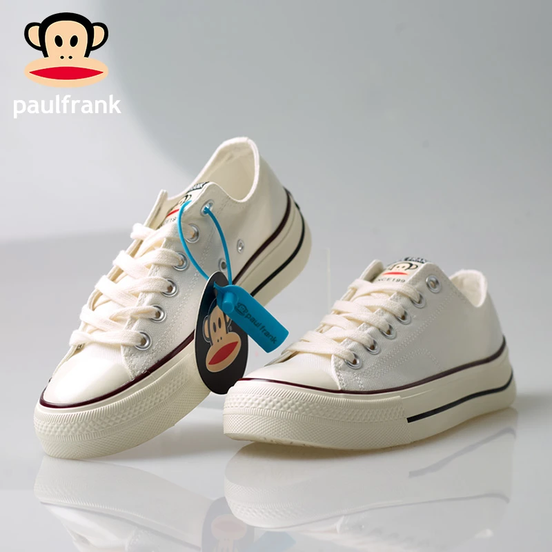 大嘴猴2024春季爆款帆布鞋休闲透气情侣款百搭厚底增高小白鞋男女