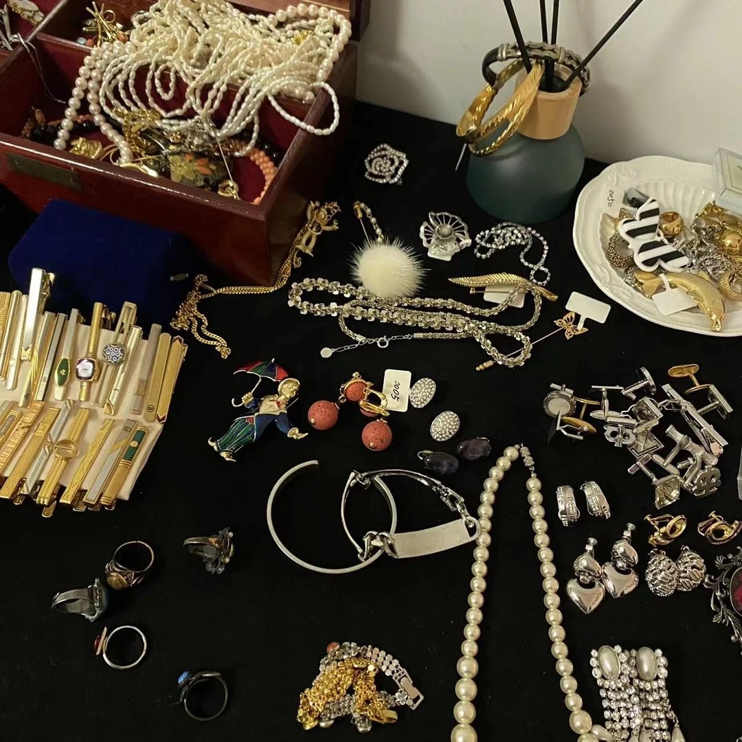 合金项链 vintage中古409~599手工【东洋回流】袖扣手镯通用链接