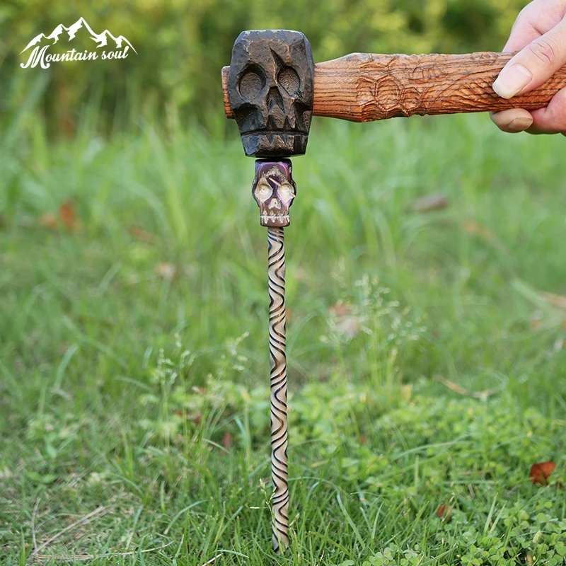 原创山魂Mountain soul锻造钛地钉户外露营帐篷钉钉EDC钛