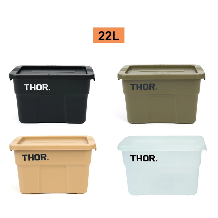 日本THOR 居家大容量储物户外搬运箱露营装备收纳盒高颜值收纳箱