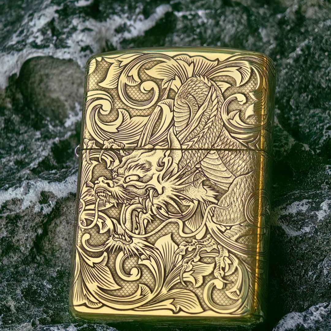 zippo打火机 DB 蚊版168唐草龙 DY9912FD