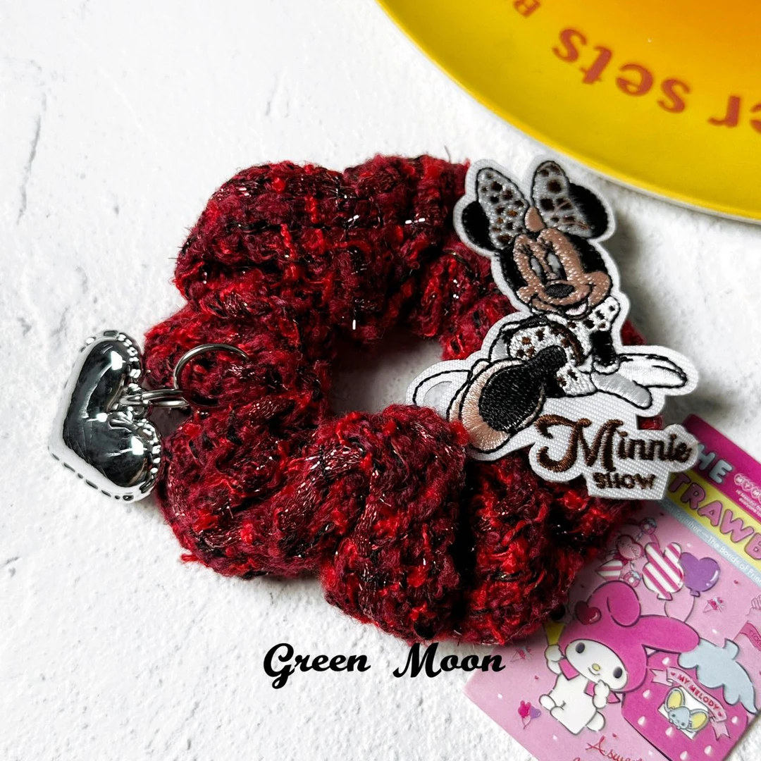 【诗尾夏夜】甜酷辣妹安哥拉红鼠可爱发绳发圈可爱Y446