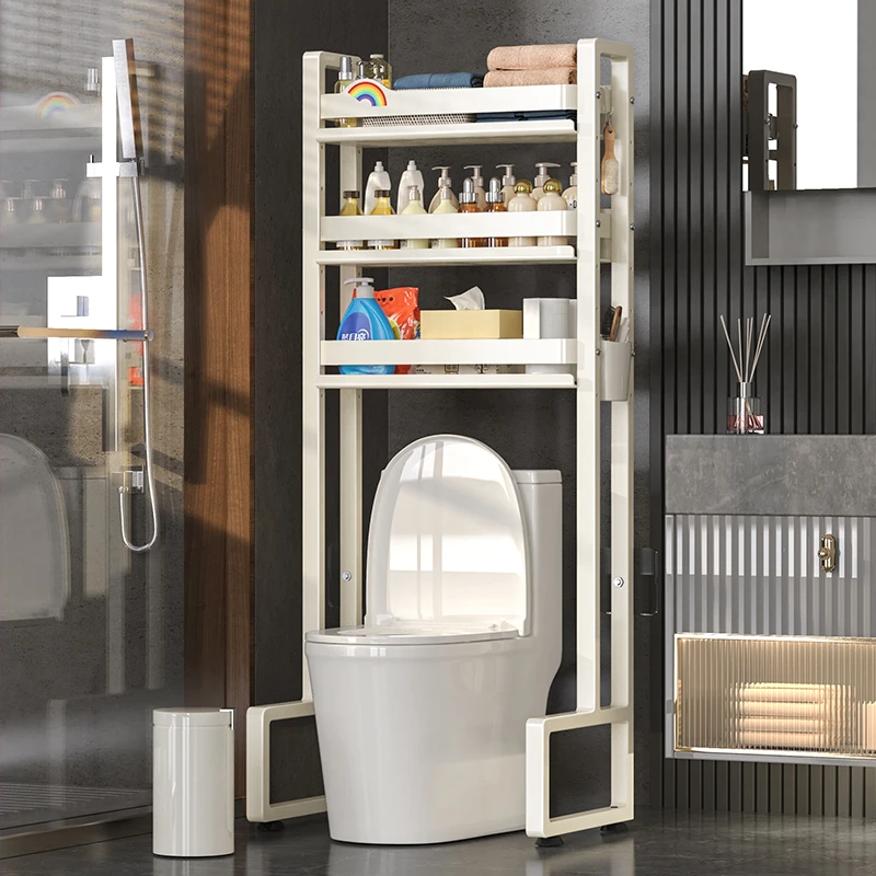 马桶置物架水箱置物架蹲便器收纳沐浴露卫生间家用多功能浴室架