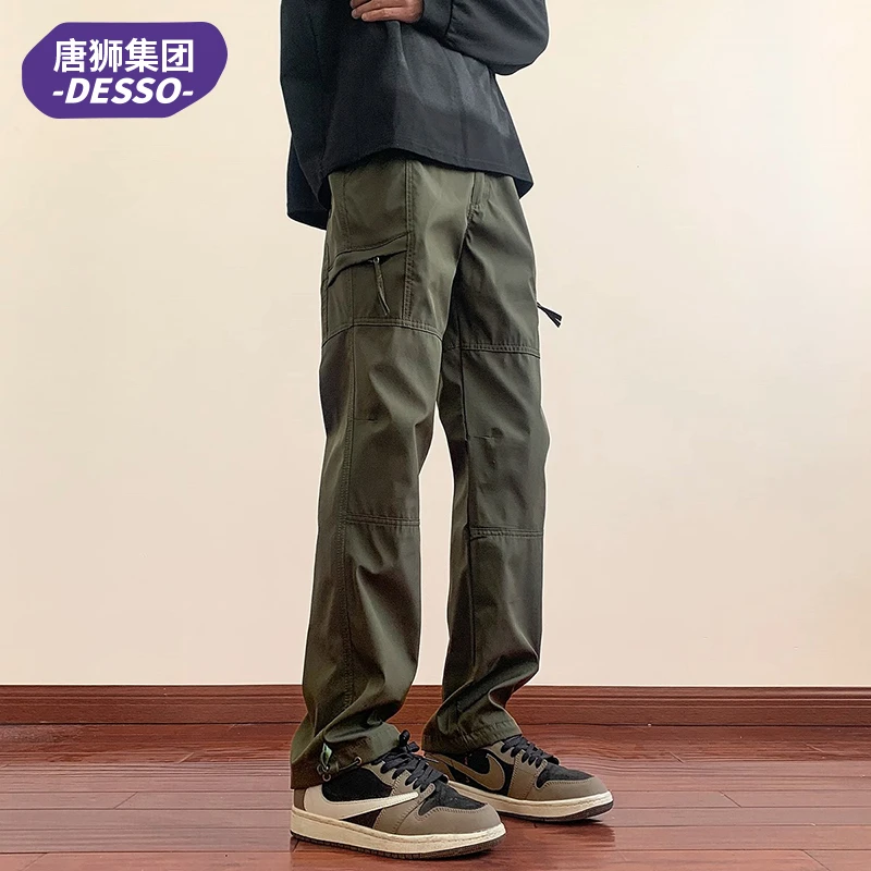 唐狮集团DESSO美式冲锋裤男款秋冬防水工装裤子直筒宽松休闲长裤