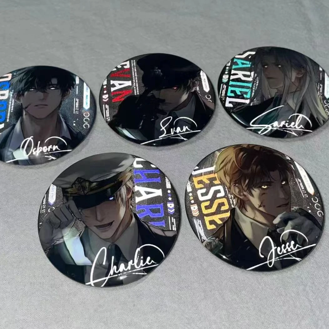 光与夜之恋同人二创58mm反光吧唧盲盒有娃版