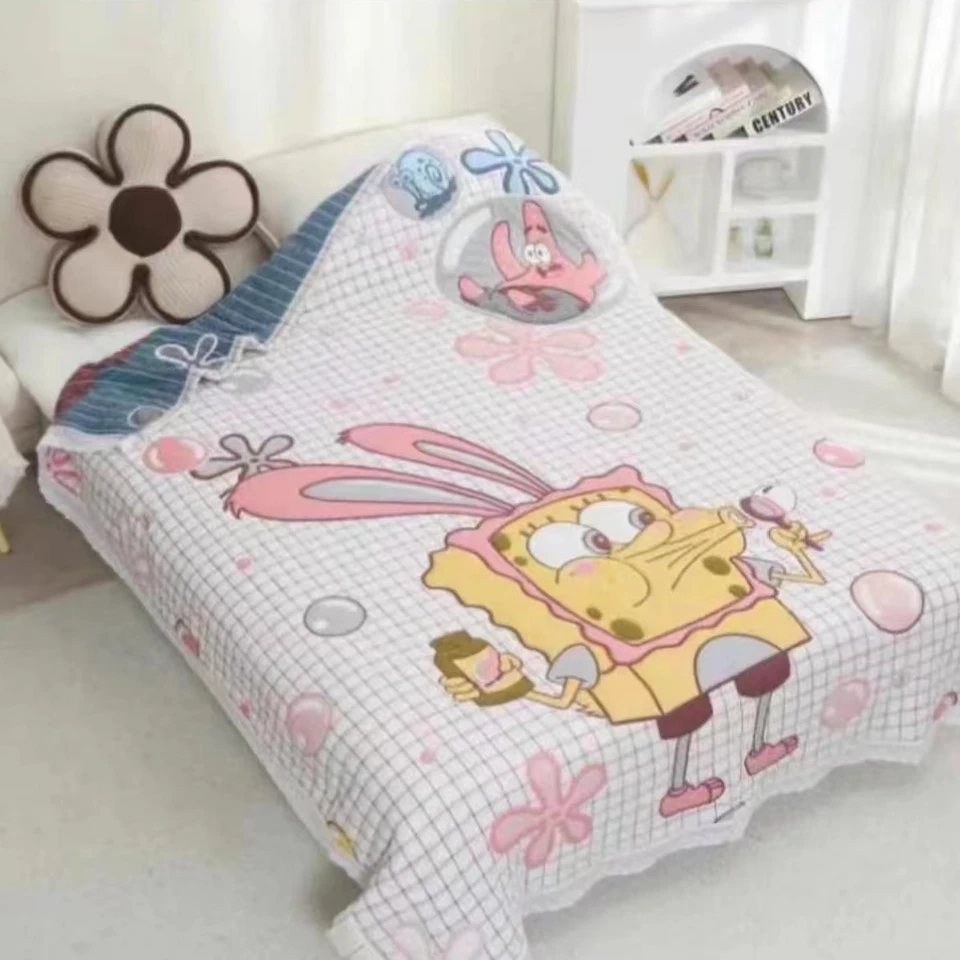 3斤 150*200 小海绵吹泡泡 全棉泡芙被亲肤柔软春秋被