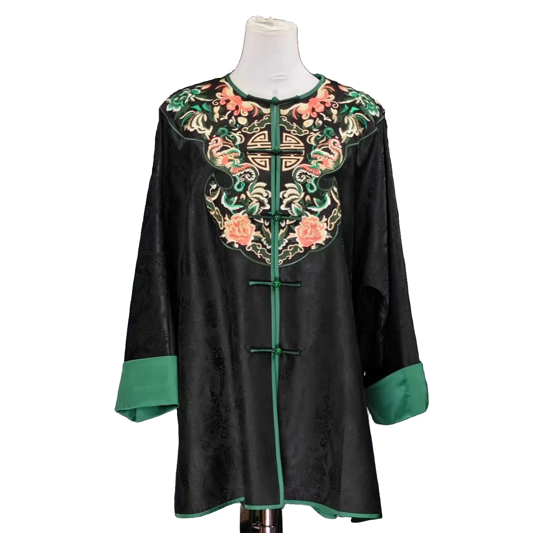 {天泽}重磅刺绣长袖复古中式重工中国风国风上衣外套