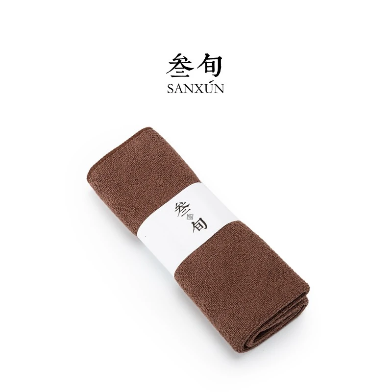 叁旬吸水加厚茶巾棉麻中式禅意养壶巾茶台茶桌抹布茶具茶道配件