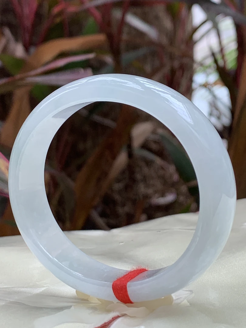 天然翡翠A货缅甸种水贵妃手镯贵妃圈口55正圈53