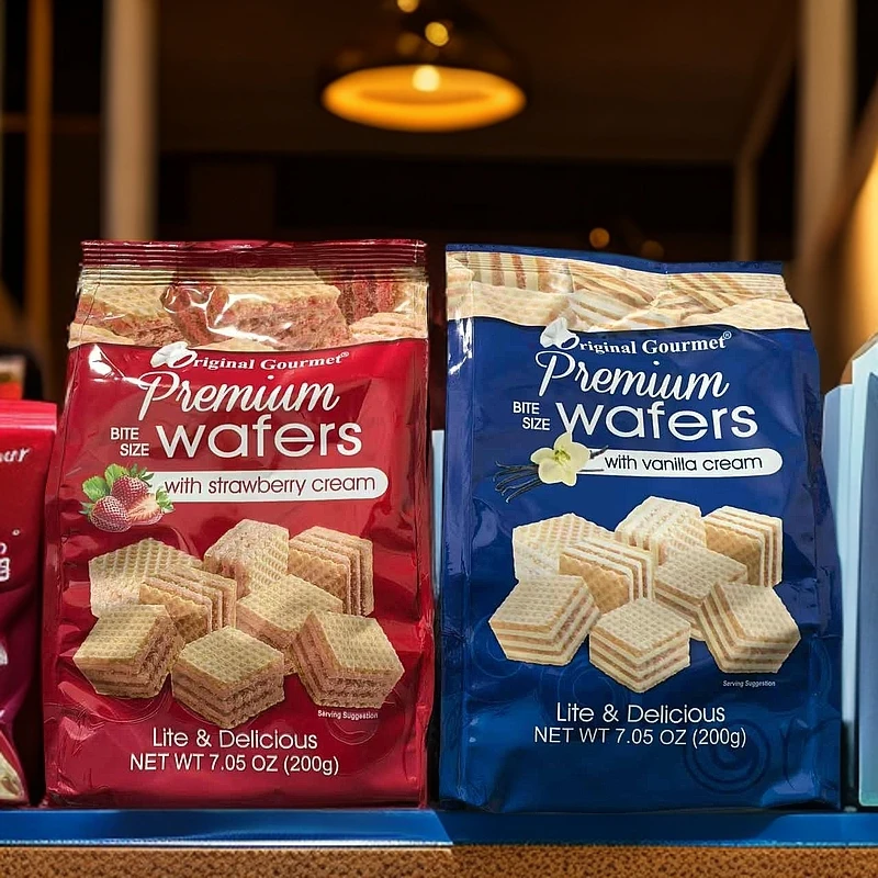 200克*任选2袋-土耳其进口威化饼干草莓味*香草味【日期到25年3月】