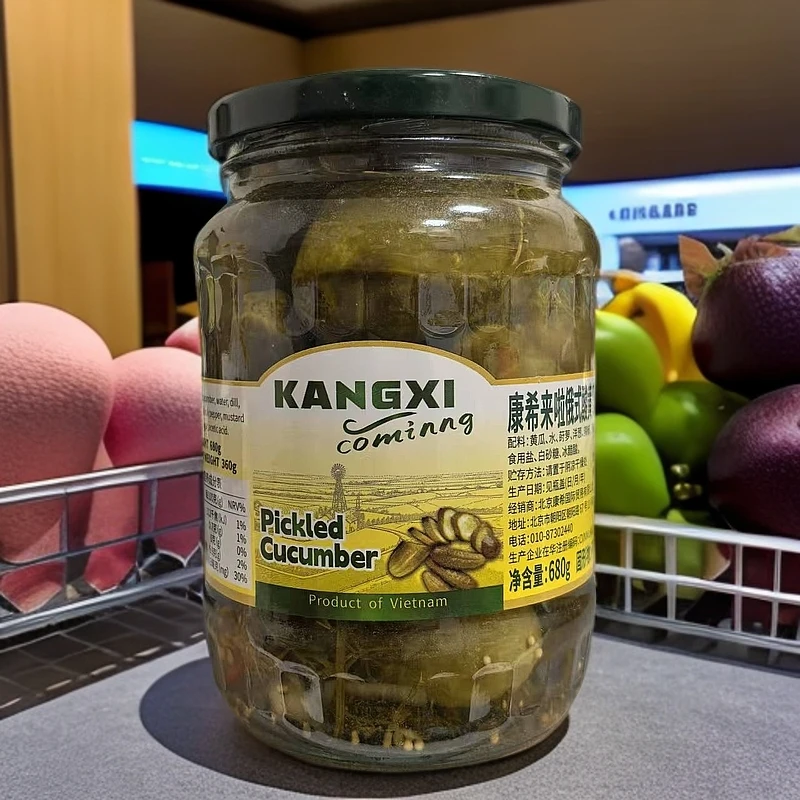 680克*2瓶-越南进口酸黄瓜软口【保质期到2026年9月20日】