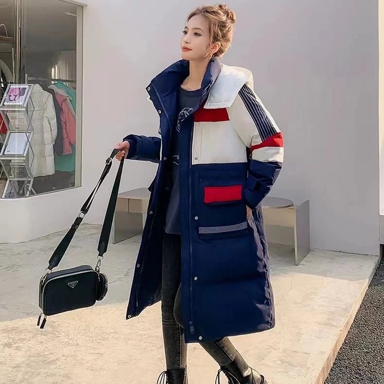 1090【悦悦专属】时尚长款过膝鹅绒服女冬季新款加厚流行显瘦外套