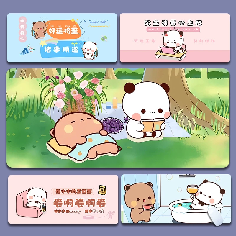 【艺凡】一二布布鼠标垫超大网红卡通键盘垫可爱女生学习办公游戏