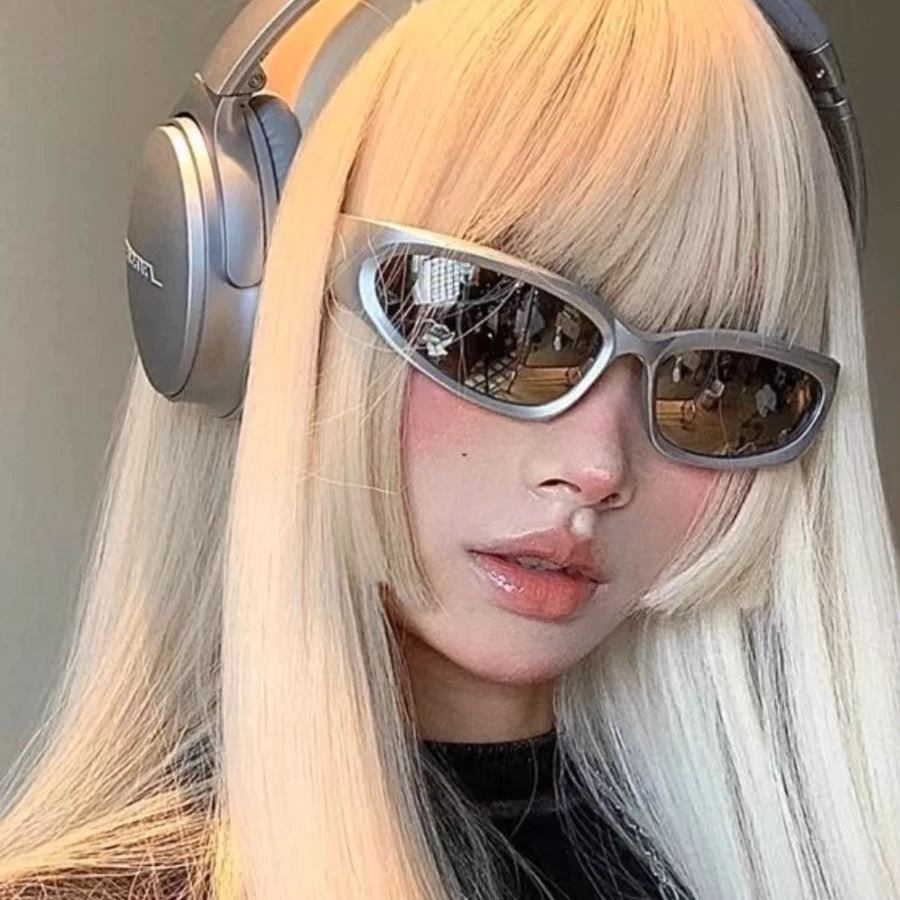 【艺凡】墨镜男女款赛博朋克眼镜科技感感太阳镜高级感骑行银色护目