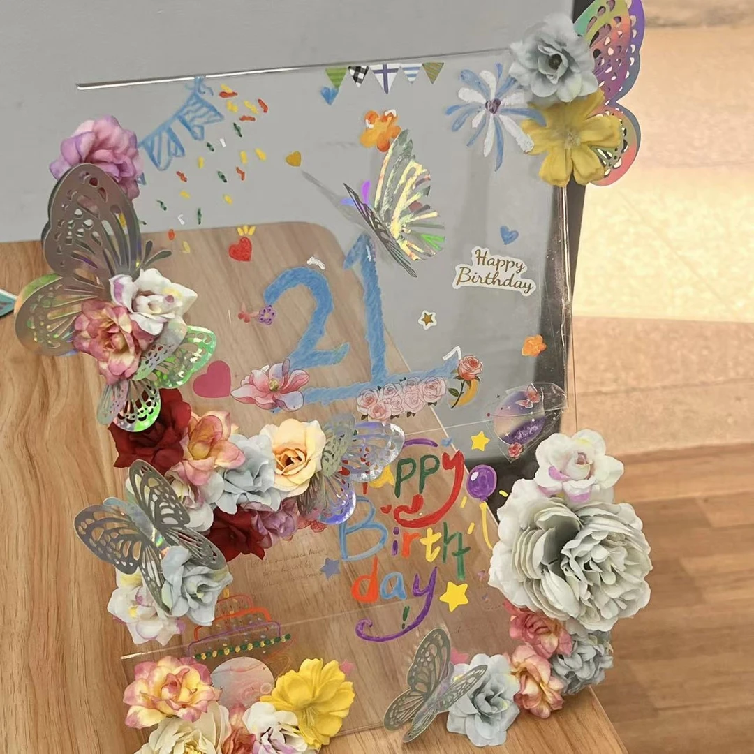 【艺凡】DIY手工蝴蝶相框立牌生日礼物全套材料包闺蜜女友礼物