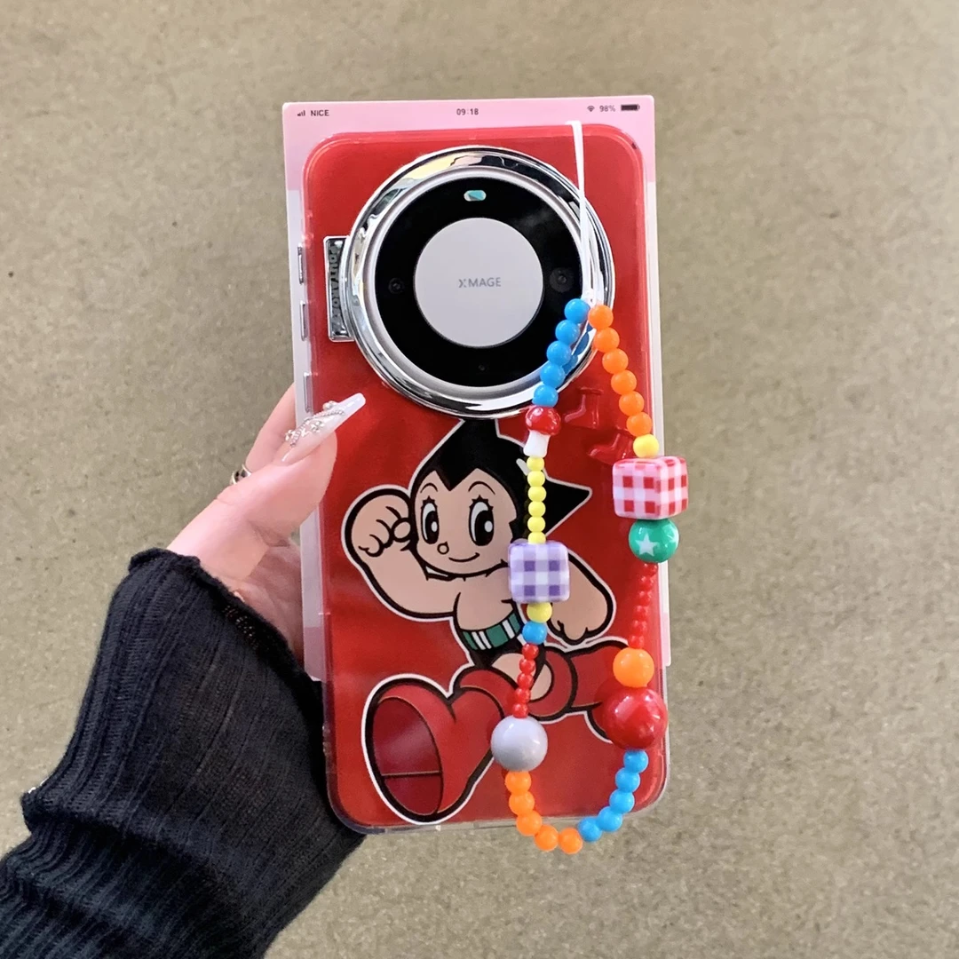 适用华为mate60pro+手机壳pura70/p60红靴子阿童木nova12荣耀200