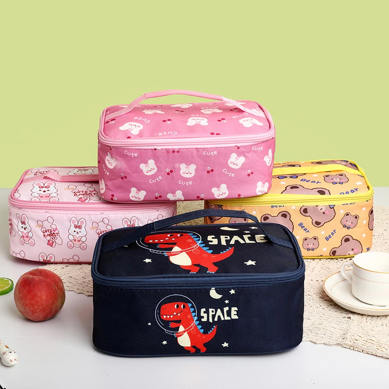 卡通保温袋便当包饭盒袋手提包学生带饭包午餐包铝箔长方形饭袋