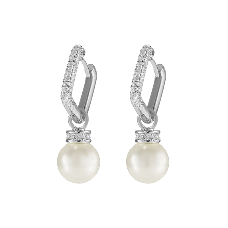 合金合成锆石耳饰 【Aurorao】时尚耳坠高端女耳环CE190249