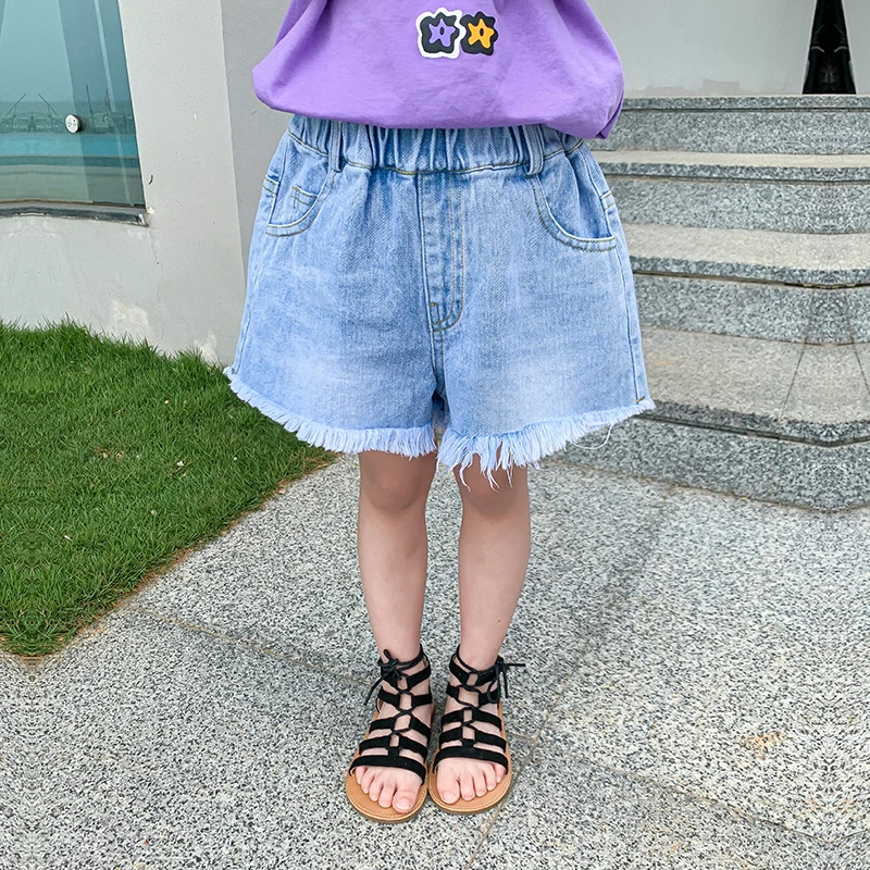 女童牛仔短裤夏季宝宝小童外穿裤子韩版休闲百搭女宝全棉牛仔裤