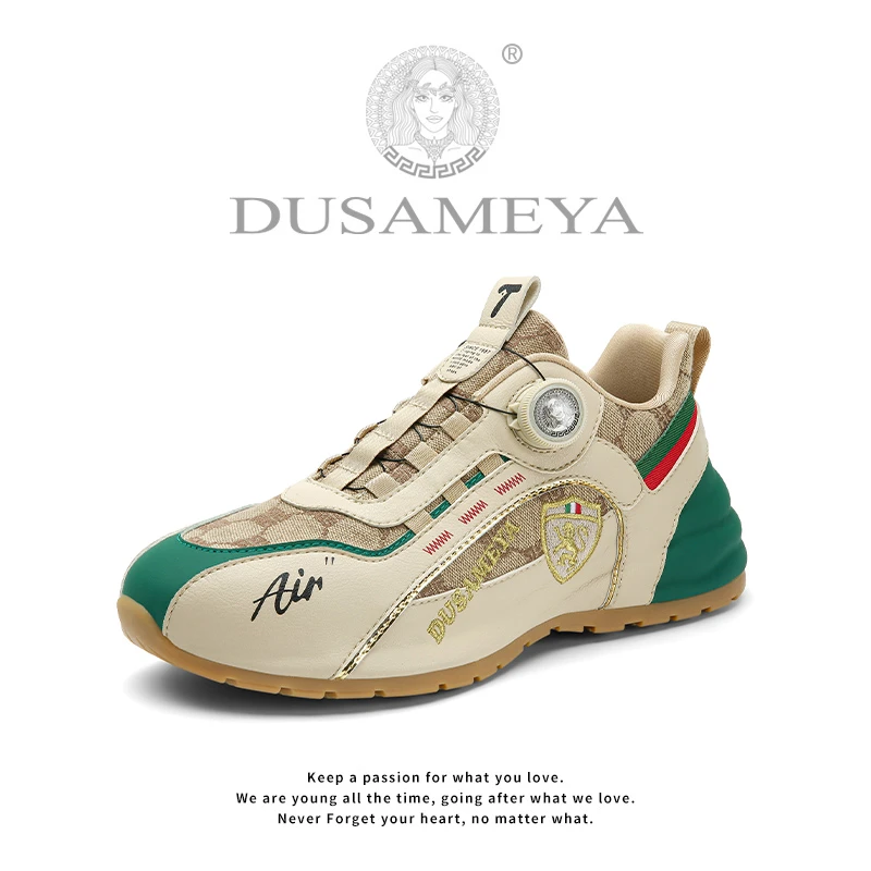 DUSAMEYA/杜莎米娅春季情侣时尚休闲百搭舒适防滑轻奢潮流增高鞋