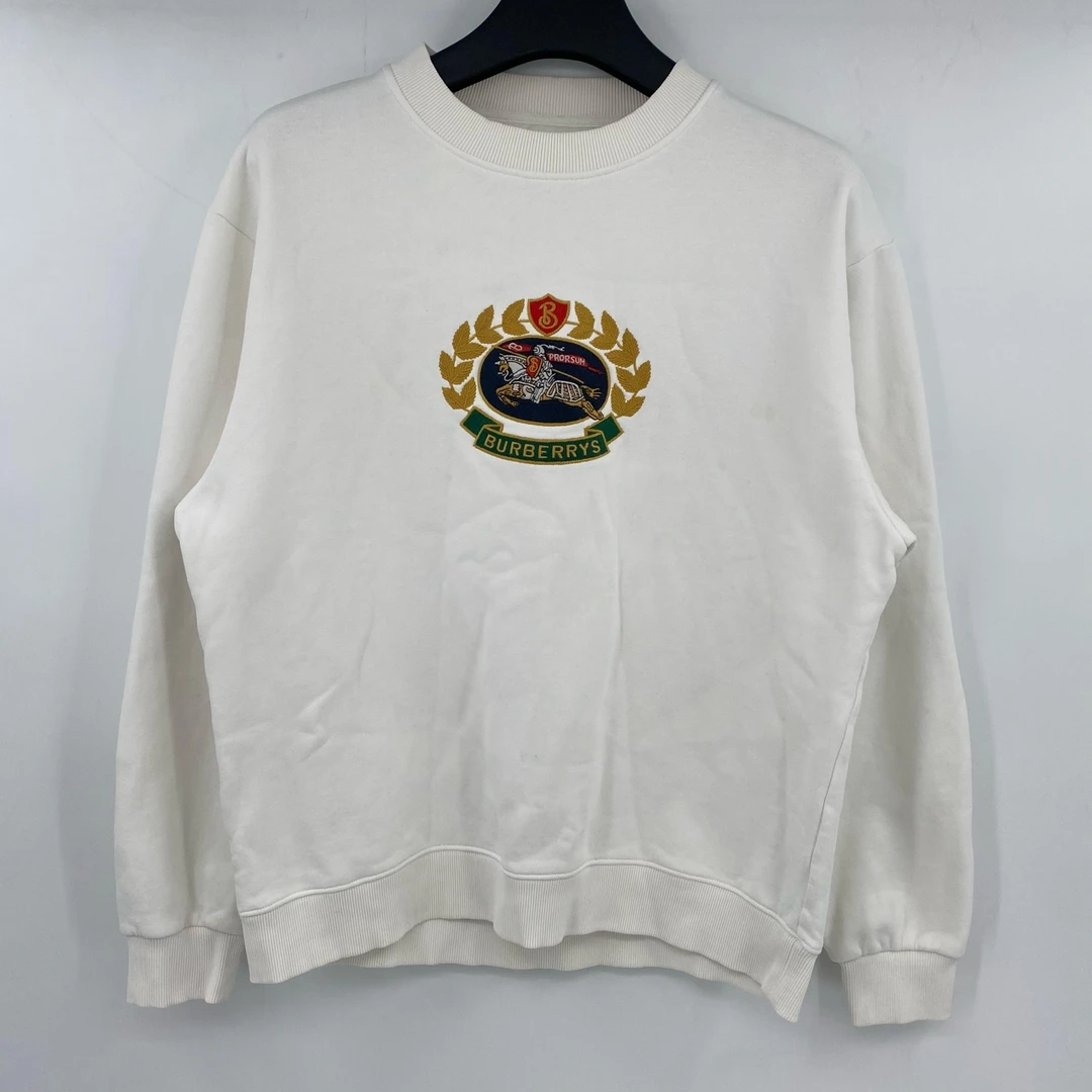 95新 BURBERRY/博柏利 胸前麦穗字母LOGO XL P2404240003