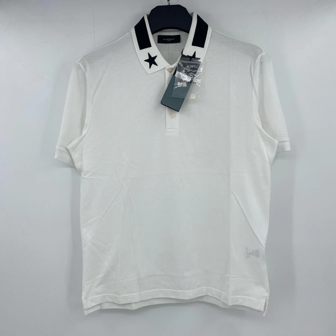 全新未使用 Givenchy/纪梵希 领口黑色五角星短袖  BBC2405200025