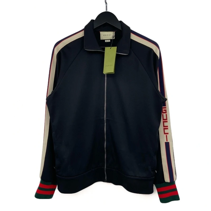 99新 GUCCI/古驰 侧边织带拉链夹克-发财