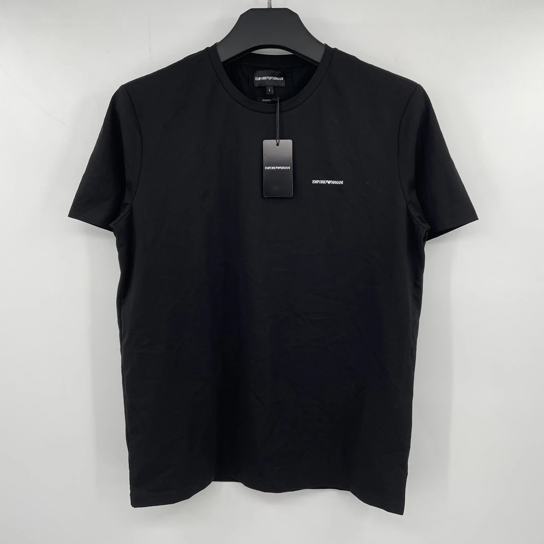 全新未使用 EMPORIO ARMANI/乔治·阿玛尼 Armani黑色经典logo短袖